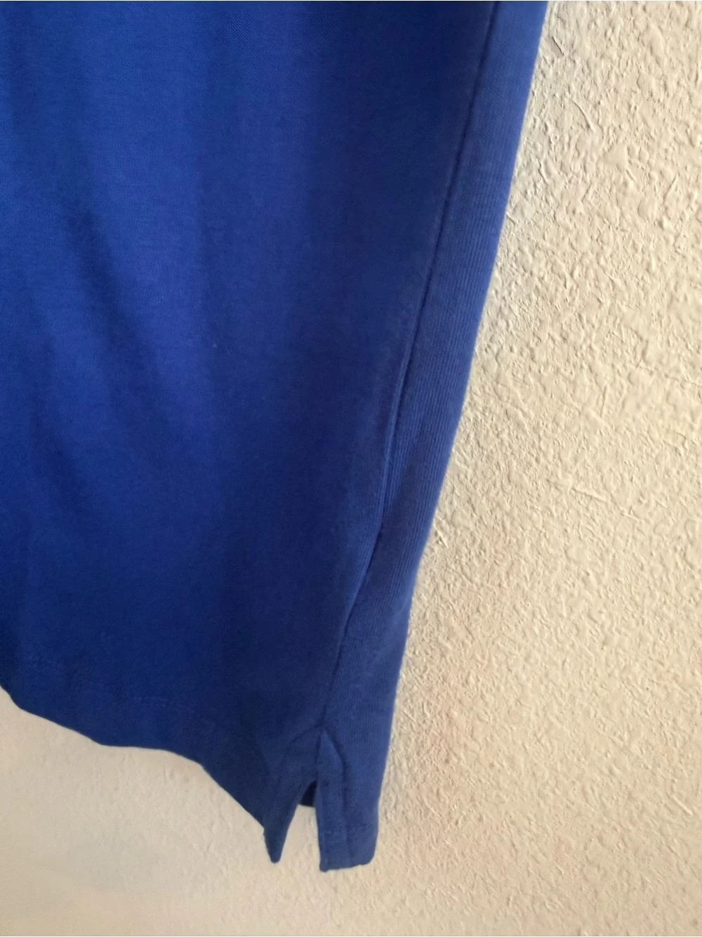 True Religion Blue Polo with Black Logo Tape Trim